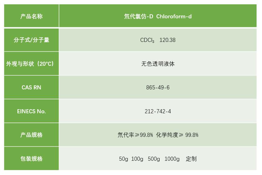 氘代氯仿-d  chloroform-d 1